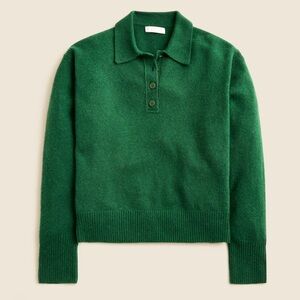 J.Crew Long-sleeve sweater-polo in Supersoft yarn